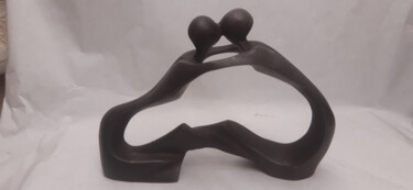 Scultura intitolato "kiss" da Dominique Peri, Opera d'arte originale, Bronzo