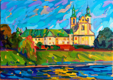 St. Michael's Basilica Painting titled "St. Michael's Basil…" by Anastasiia Kurkova, Original Artwork, Oil Mounted on Wood Stretcher frame