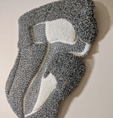 纺织艺术 标题为“"WWS" Abstract fibe…” 由Vik Shpetna, 原创艺术品, 刺绣