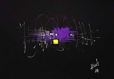 图画 标题为“BLACK PURPLE” 由Karls, 原创艺术品, 丙烯