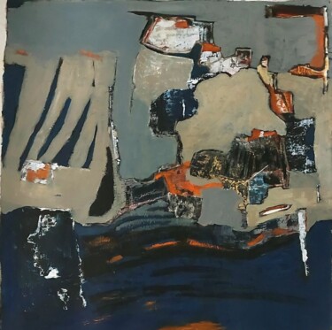 Sombres les lendemains Peinture intitulée "Sombres les lendema…" par Monique Morellec, Œuvre d'art originale, Acrylique