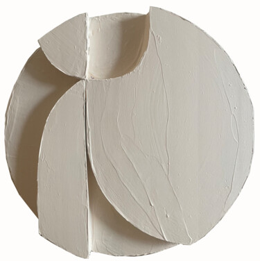 Sculpture titled "N8" by Mila Oz, Original Artwork, Acrylic Mounted on Wood Panel