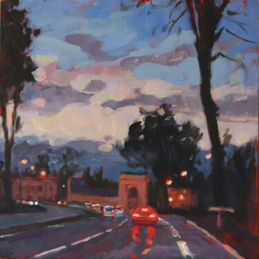 Ζωγραφική με τίτλο "Porte Saint Antoine" από Morgane Raingeard, Αυθεντικά έργα τέχνης, Ακρυλικό