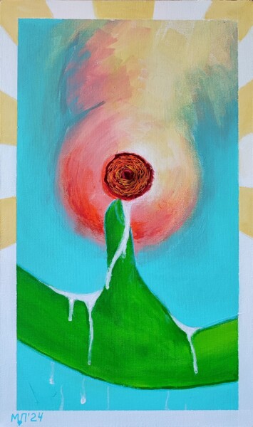 Sunrise / Рассвет Painting titled "Sunrise / Рассвет" by Marina Letty, Original Artwork, Acrylic