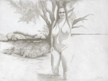 "Nr.26 (22.37)" 图画 标题为“"Nr.26 (22.37)"” 由Walter Roos, 原创艺术品, Silverpoint