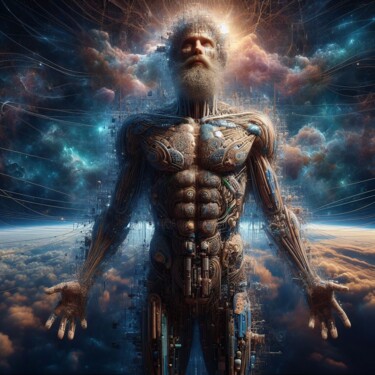 数字艺术 标题为“100 Faces of God_012” 由Александр Погодин, 原创艺术品, AI生成的图像