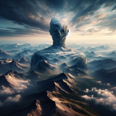 数字艺术 标题为“100 Faces of God_018” 由Александр Погодин, 原创艺术品, AI生成的图像