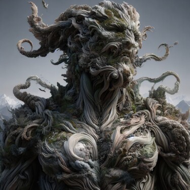 数字艺术 标题为“100 Faces of God_020” 由Александр Погодин, 原创艺术品, AI生成的图像