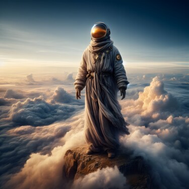 数字艺术 标题为“100 Faces of God_021” 由Александр Погодин, 原创艺术品, AI生成的图像