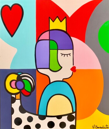 Painting titled "Margot" by Virginia Benedicto, Original Artwork, Acrylic