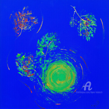 163. Peinture intitulée "163." par Diane Hubesch, Œuvre d'art originale, Acrylique Monté sur Châssis en bois