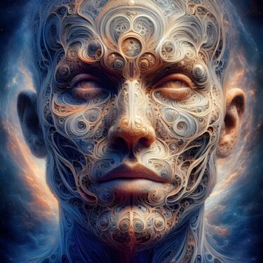 数字艺术 标题为“100 Faces of God_050” 由Александр Погодин, 原创艺术品, AI生成的图像
