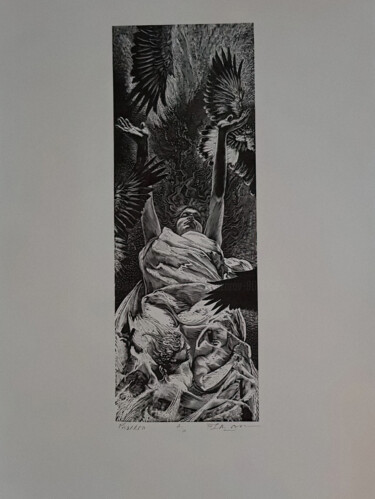 Phaedra Original Limited Edition Print Printmaking titled "Phaedra Original Li…" by Peter Lazarov, Original Artwork, Ink