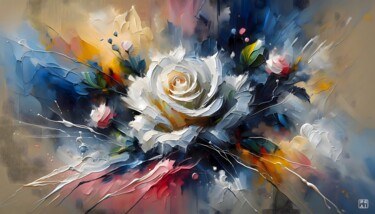 数字艺术 标题为“Mon amie la rose” 由Duy Nguyen, 原创艺术品, AI生成的图像