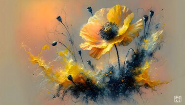 数字艺术 标题为“Coquelicot dans le…” 由Duy Nguyen, 原创艺术品, AI生成的图像