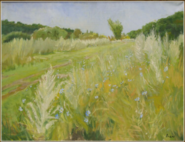 Painting titled "Quand la chicorée f…" by Stanislav Khodak, Original Artwork, Oil