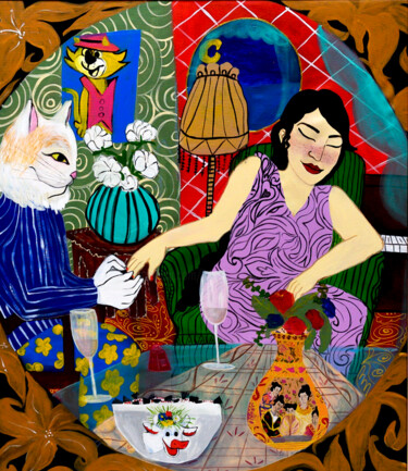 Mirror, mirror on the wall II 绘画 标题为“Mirror, mirror on t…” 由Hanna Dujmović, 原创艺术品, 丙烯
