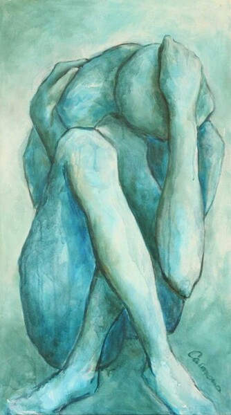 绘画 标题为“Sans titre III” 由Hélène Carmona, 原创艺术品, 丙烯 安装在木质担架架上
