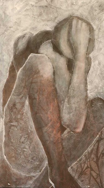 Sans Titre IV 绘画 标题为“Sans Titre IV” 由Hélène Carmona, 原创艺术品, 丙烯 安装在木质担架架上