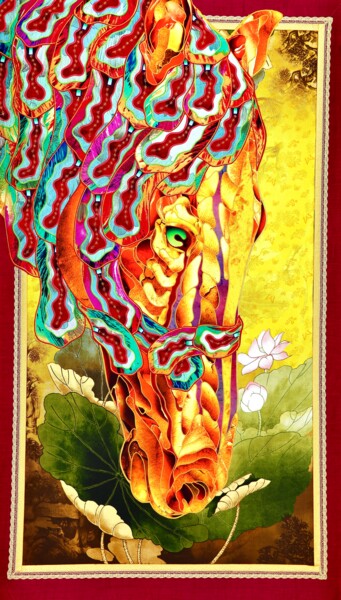 Textile Art titled "Florida" by Kostyantin Malginov, Original Artwork, Tapestry