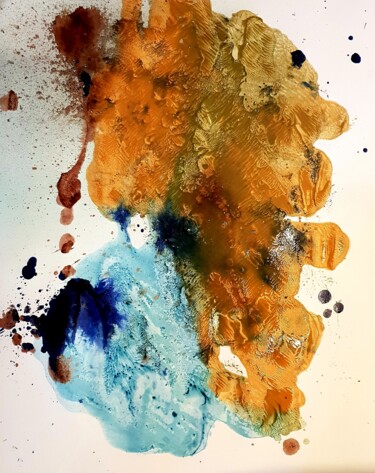 Peinture intitulée "Premier wagonnet 20…" par Chamartin, Œuvre d'art originale, Acrylique