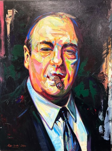 绘画 标题为“Tony Soprano -2” 由Alex Loreci, 原创艺术品, 丙烯