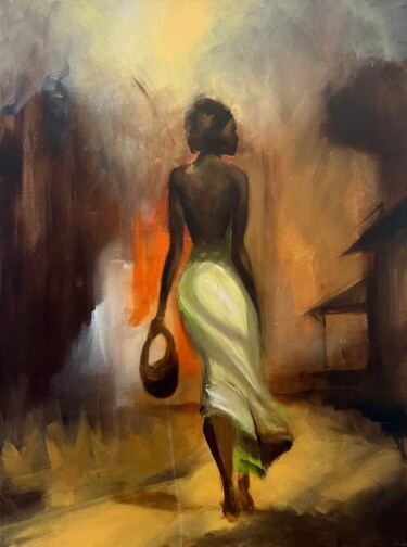 绘画 标题为“African Beauty” 由Tamara Andjus, 原创艺术品, 丙烯