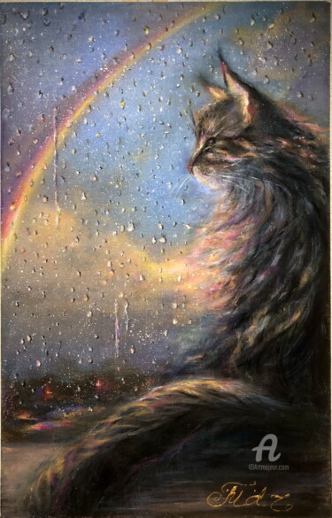 Schilderij getiteld ""Une soirée chaleur…" door Madina Tairova, Origineel Kunstwerk, Olie