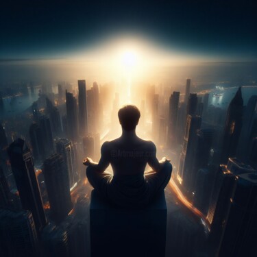 数字艺术 标题为“100 Faces of God_051” 由Александр Погодин, 原创艺术品, AI生成的图像