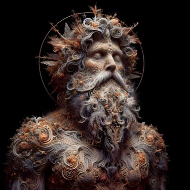 数字艺术 标题为“100 Faces of God_053” 由Александр Погодин, 原创艺术品, AI生成的图像
