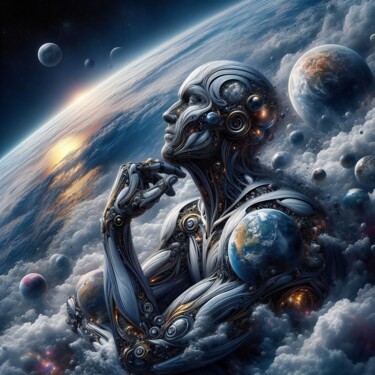 数字艺术 标题为“100 Faces of God_073” 由Александр Погодин, 原创艺术品, AI生成的图像