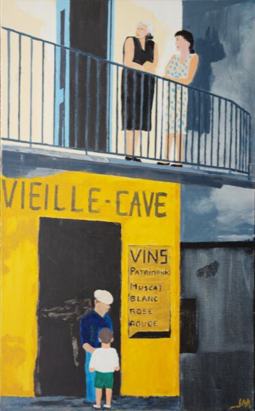 Painting titled "Vieille cave corse" by Jean Andre Arrighi, Original Artwork, Acrylic
