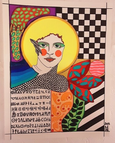「La medium.」というタイトルの絵画 Angelo Marzulloによって, オリジナルのアートワーク, アクリル