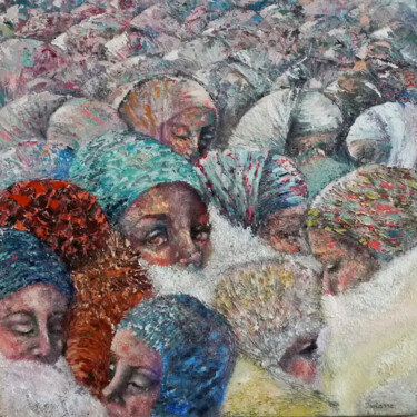 Can you see me now? Painting titled "Can you see me now?" by Dorienne Carmel, Original Artwork, Oil