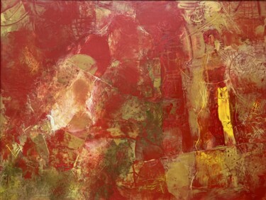 绘画 标题为“A hot day” 由Stanislav Yushkov, 原创艺术品, 彩瓦 安装在木板上