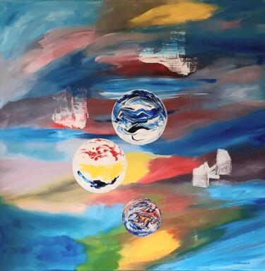 Peinture intitulée "ZENITUDE" par Maryse Houppilliart, Œuvre d'art originale, Acrylique