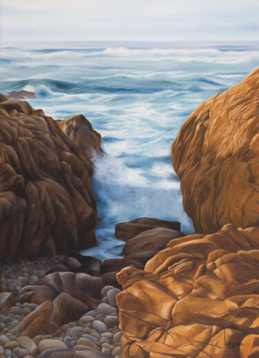 Painting titled "I will find a way" by Giota Vorgia, Original Artwork, Oil Mounted on Wood Stretcher frame