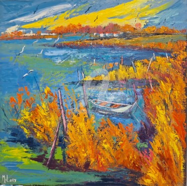 "Soirée en Camargue" başlıklı Tablo Milorv tarafından, Orijinal sanat, Petrol