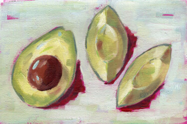 「Avocado」というタイトルの絵画 Anja Rudkoによって, オリジナルのアートワーク, オイル