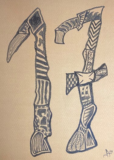 Drawing titled "17" by Dima An, Original Artwork, Graphite