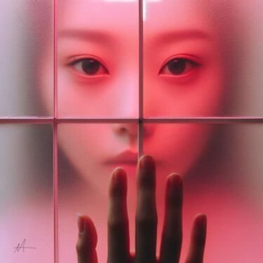 Digital Arts titled "pink neon 8" by Allegra Art, Original Artwork, AI generated image