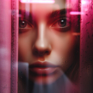 Digital Arts titled "pink neon 12" by Allegra Art, Original Artwork, AI generated image