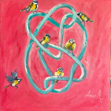FORME D’IFINI UNIQUE PEINTURE À L’HUILE SUR TOILE Painting titled "FORME D’IFINI UNIQU…" by Loudmila Harscouet, Original Artwork, Oil Mounted on Wood Stretcher frame