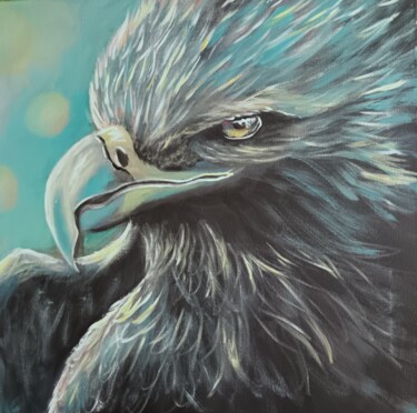 绘画 标题为“Eagle” 由Eva Andre, 原创艺术品, 丙烯 安装在木质担架架上