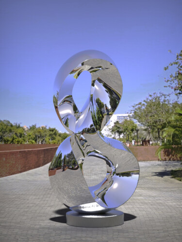 Resonant Forms#3 Sculpture titled "Resonant Forms#3" by Daniel Kei Wo, Original Artwork, Stainless Steel