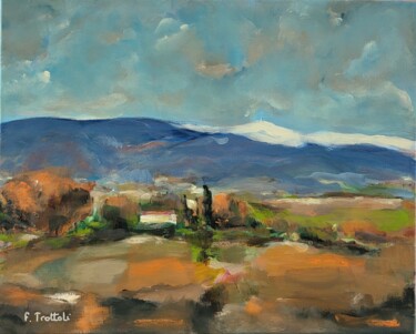Éclats Automnaux sur le Mont Ventoux Peinture intitulée "Éclats Automnaux su…" par Florence Trottoli, Œuvre d'art originale, Acrylique
