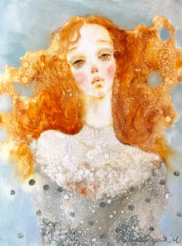 绘画 标题为“Lightness of the wa…” 由Isolde Pavlovskaya, 原创艺术品, 油 安装在纸板上