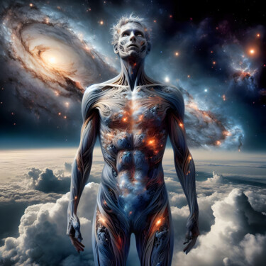 数字艺术 标题为“100 Faces of God_014” 由Александр Погодин, 原创艺术品, AI生成的图像