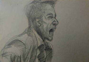 Disegno intitolato "M...." da Jonathan Max-Bernard, Opera d'arte originale, Grafite