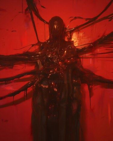 Arts numériques intitulée "The Watcher" par Hell Imagery, Œuvre d'art originale, Image générée par l'IA